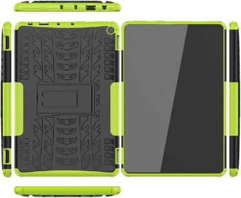 Husa Sigloo pentru tableta Huawei MediaPad T3 10 9.6 inch Heavy Duty Rugged Armor stand incorporat Green 