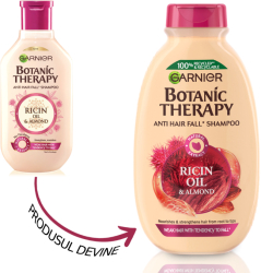 Sampon Garnier Botanic Therapy Ricin Oil & Almond pentru par fragil cu tendinta de cadere 400ml 