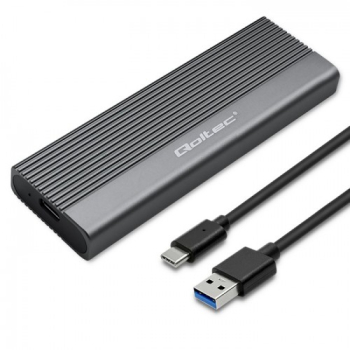 SSD Rack Qoltec M.2 SATA NGFF USB-C Type C super speed 