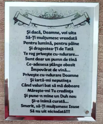 Tablou sticla Si daca Doamne voi uita 