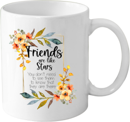 Cana din ceramica haioasa despre prieteni Cea mai buna prietena - familie 330 ml alba 
