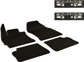 Set Covorase Auto Cauciuc Umbrella Pentru Toyota Auris 2013-2018 Corolla 2014-2018 + Suport Numar Inmatriculare Mega Drive Simplu Set 