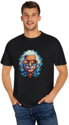 Tricou Albert Einstein pentru pasionati fizica barbati negru marimea L 