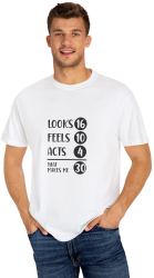 Tricou personalizat barbati aniversare 30 ani alb marimea L 