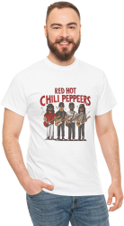 Tricou personalizat Music alb Red Hot Chili Peppers marimea L 