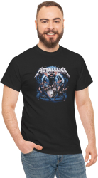 Tricou personalizat Music negru Metallica pasionatii de muzica marimea XL 