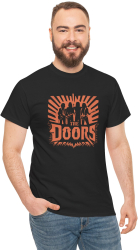 Tricou personalizat Music negru The Doors pasionatii de muzica marimea L 