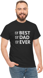 Tricou personalizat pentru tatici cu mesajul Cel mai tare tata negru marimea M 