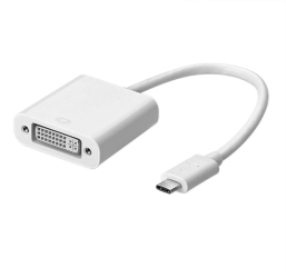 Adaptor LogiLink USB C la DVI alb 