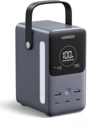 Baterie externa Ugreen PB770 48.000 mAh 300W USB-C USB-A Smart Digital Display Mod SOS Gri 