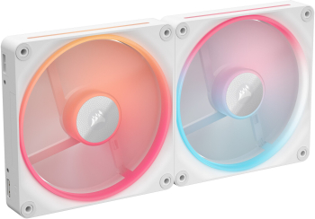 Ventilatoare CORSAIR iCUE LINK LX140-R RGB WHITE dual pack 