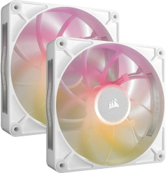 Ventilator Corsair iCUE LINK RX140 Max RGB set doua ventilatoare alb 140x140x30mm 