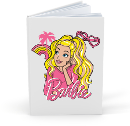 Agenda/Jurnal pentru copii 100 file foaie alba Barbie 