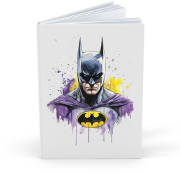 Agenda/Jurnal pentru copii 100 file foaie alba Batman Marvel 