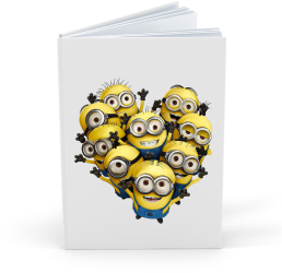 Agenda/Jurnal pentru copii 100 file foaie alba Minions 