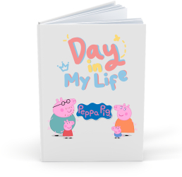 Agenda/Jurnal pentru copii 100 file foaie alba Peppa Pig 