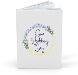 Agenda/Jurnal pentru organizare nunta amintiri mireasa 100 file foaie alba Wedding Day 