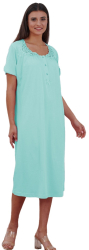 Camasa de noapte 2080 100 bumbac Bella Secret-Vernil-L INTL 