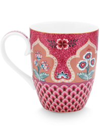 Cana portelan Pip Studio 350ml colectia Flower Festival roz 