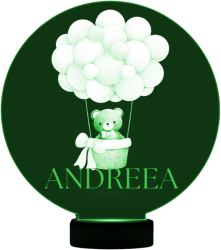 Lampa led personalizata pentru camera copilului 7 culori RGB pentru ANDREEA 