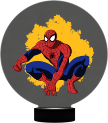 Lampa led personalizata pentru camera copilului 7 culori RGB tematica SPIDERMAN 