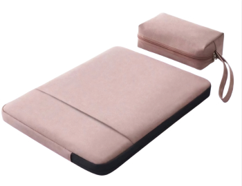 Mapa marca THD protectie si transport laptop Apple Macbook Air M2 13.6 inch si Apple Macbook Air M1 13.3 inch culoarea roz 