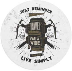 MousePAD Gaming/personal rotund pentru pasionatii de calatorii Travel Style 