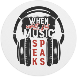 MousePAD Gaming/personal rotund pentru pasionatii de muzica Music Style 