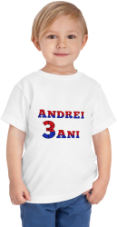 Tricou aniversare personalizat cu nume si varsta pentru copii tematica Spider-Man 