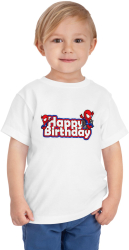 Tricou copii aniversar tematica Happy Birthday SPIDERMAN Marvel Mini Hero pentru baieti 4 ani 