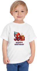 Tricou copii aniversar tematica SPIDERMAN Marvel Mini Hero pentru baieti 4 ani 