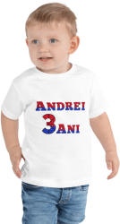 Tricou personalizat 3 ani tematica Spiderman pentru ANDREI 3 ani 