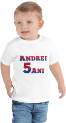 Tricou personalizat 5 ani tematica Spiderman pentru ANDREI 5 ani 