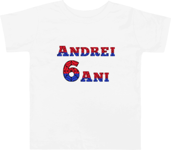 Tricou personalizat 6 ani tematica Spiderman pentru ANDREI 6 ani 