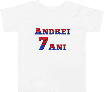 Tricou personalizat 7 ani tematica Spiderman pentru ANDREI 7 ani 