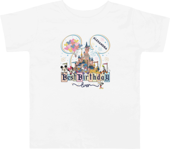 Tricou personalizat aniversare copii Mickey/Minnie Disney pentru Alexandra 1-2 ani 
