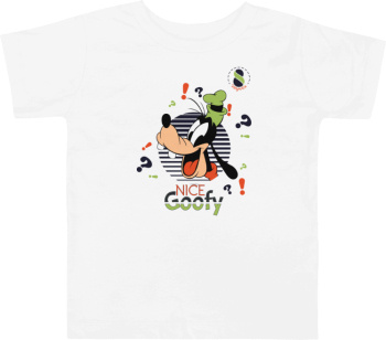 Tricou personalizat copii 3-4 ani alb tematica Cartoons Goofy 