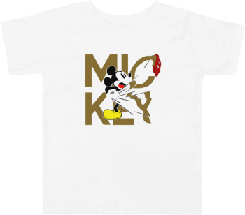 Tricou personalizat copii 3-4 ani alb tematica Cartoons Mickey Mouse 