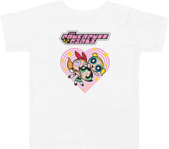 Tricou personalizat copii 3-4 ani alb tematica Cartoons PowerPuff Girls 