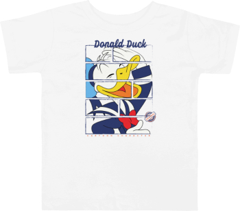 Tricou personalizat copii 3-4 ani alb tematica Donald Duck 