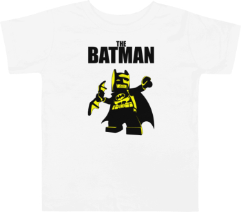 Tricou personalizat copii 3-4 ani alb tematica The Batman 