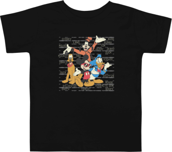 Tricou personalizat copii 3-4 ani negru tematica Cartoons Mickey Mouse 