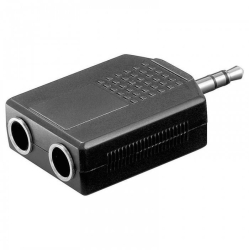 Adaptor Jack 3.5 mm stereo tata la 2x 6.35 mm stereo mama Goobay 