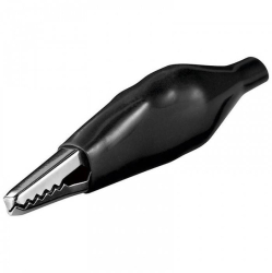 Clips crocodil 48mm negru Goobay 