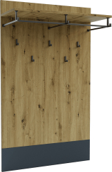 Cuier Sani Urban Stejar artizan/Antracit 75 x 125 cm 