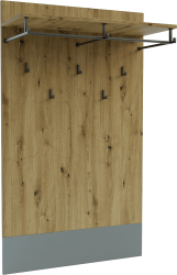 Cuier Sani Urban Stejar artizan/Chinchila gri 75 x 125 cm 