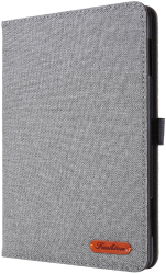 Husa Sigloo pentru tableta Amazon Kindle Fire HD 8 sau Fire HD 8 Plus 10th Gen 2020 Release full cover de tip stand model Grey Texti 