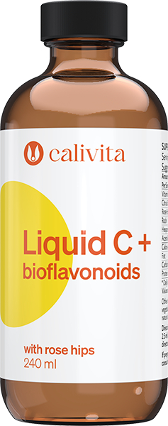 Liquid C + Bioflavonoids and Rose Hips Supliment Nutritiv cu Vitamina C Lichida cu Extract de Macese 240 ml - Calivita