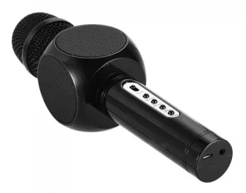 Microfon Klausstech Cu Tehnologie Bluetooth Pentru Karaoke Utilizare Wireless Butoane De Reglare Echo/volum/asociere/reverberare difuzor D 