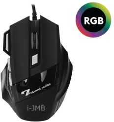 Mouse Gaming cu Fir Negru RGB 3600 dpi i-JMB